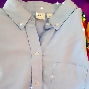 Very light blue, Gap, Button down shirt.